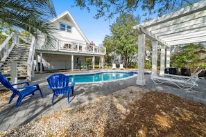 A heated pool
