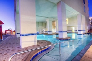 Indoor pool, outdoor pool