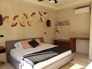 Appartement Confort, 1 très grand lit et 1 canapé-lit, vue jardin