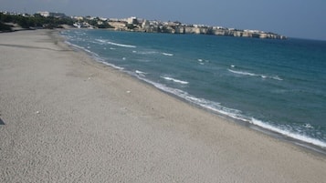 Beach nearby, sun-loungers