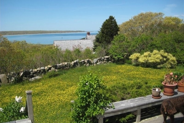 View of Menemsha Bight and Aquinnah from the front deck