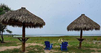 Small but cozy apartment style lakefront home on Buchanan Dam with great views!