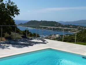 Outdoor pool, a heated pool - LUXURY VILLA AJACCIO STUNNING SEA VIEW (Sant'andréa-D'orcino)