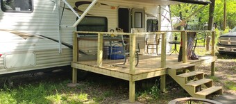 Glamping, Fire pits, grills and Lakes. 