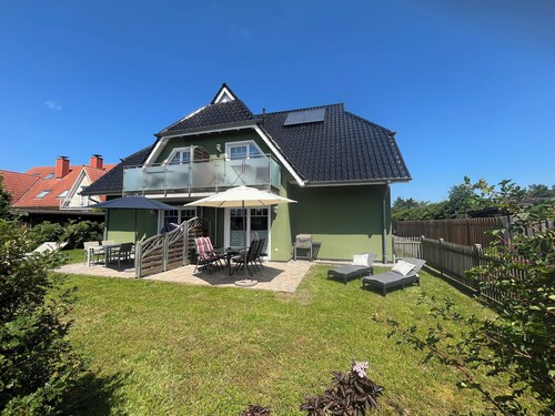 Perlentaucher - Terrasse, Grill, Boddennah, Ostsee 6km entfernt, Waschmaschine