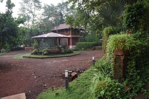 Outdoor wedding area