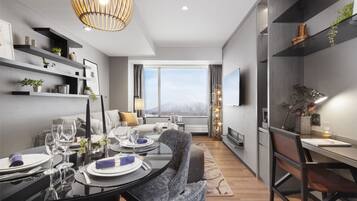 Suite, 1 Bedroom | Premium bedding, in-room safe, free cribs/infant beds, rollaway beds