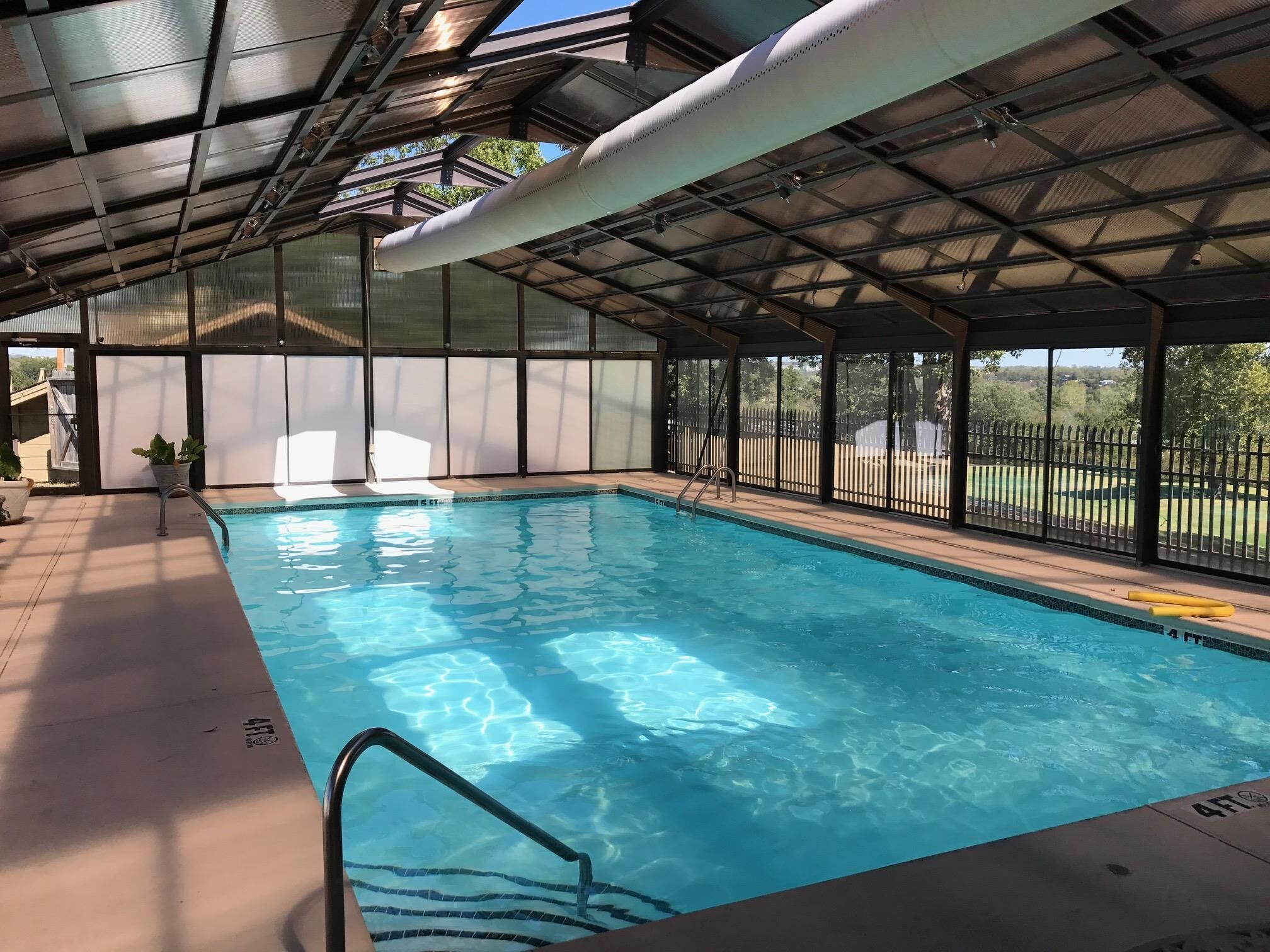 Indoor pool, outdoor pool