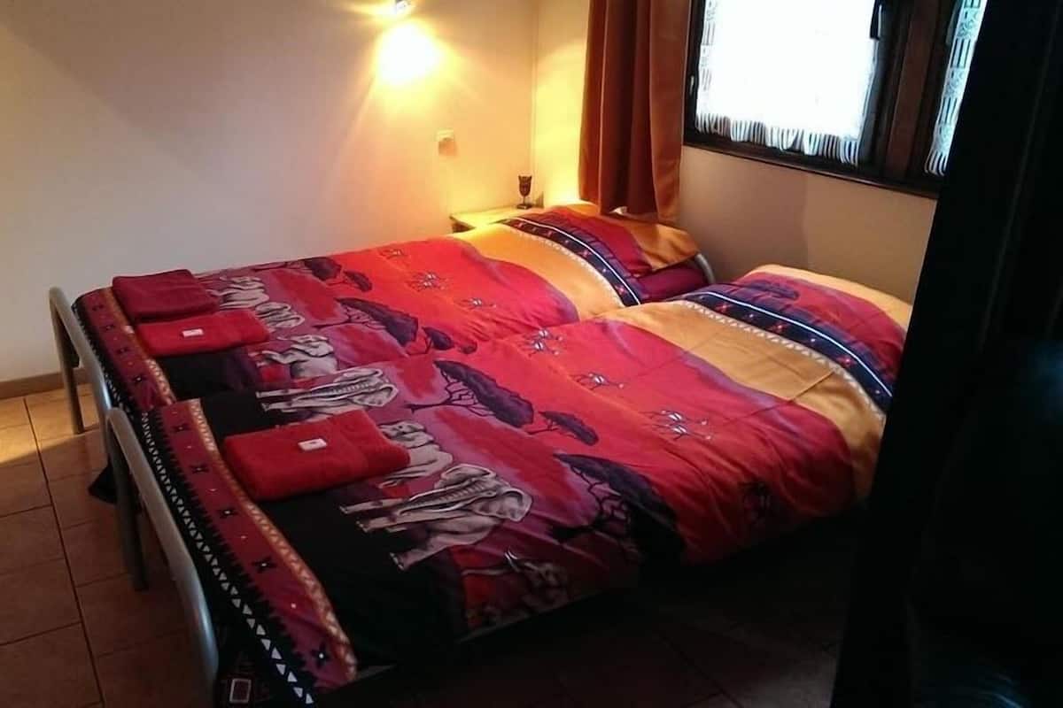 Habitación doble clásica, 2 camas individuales, con acceso para personas discapacitadas | Caja de seguridad en la habitación, camas extra y ropa de cama