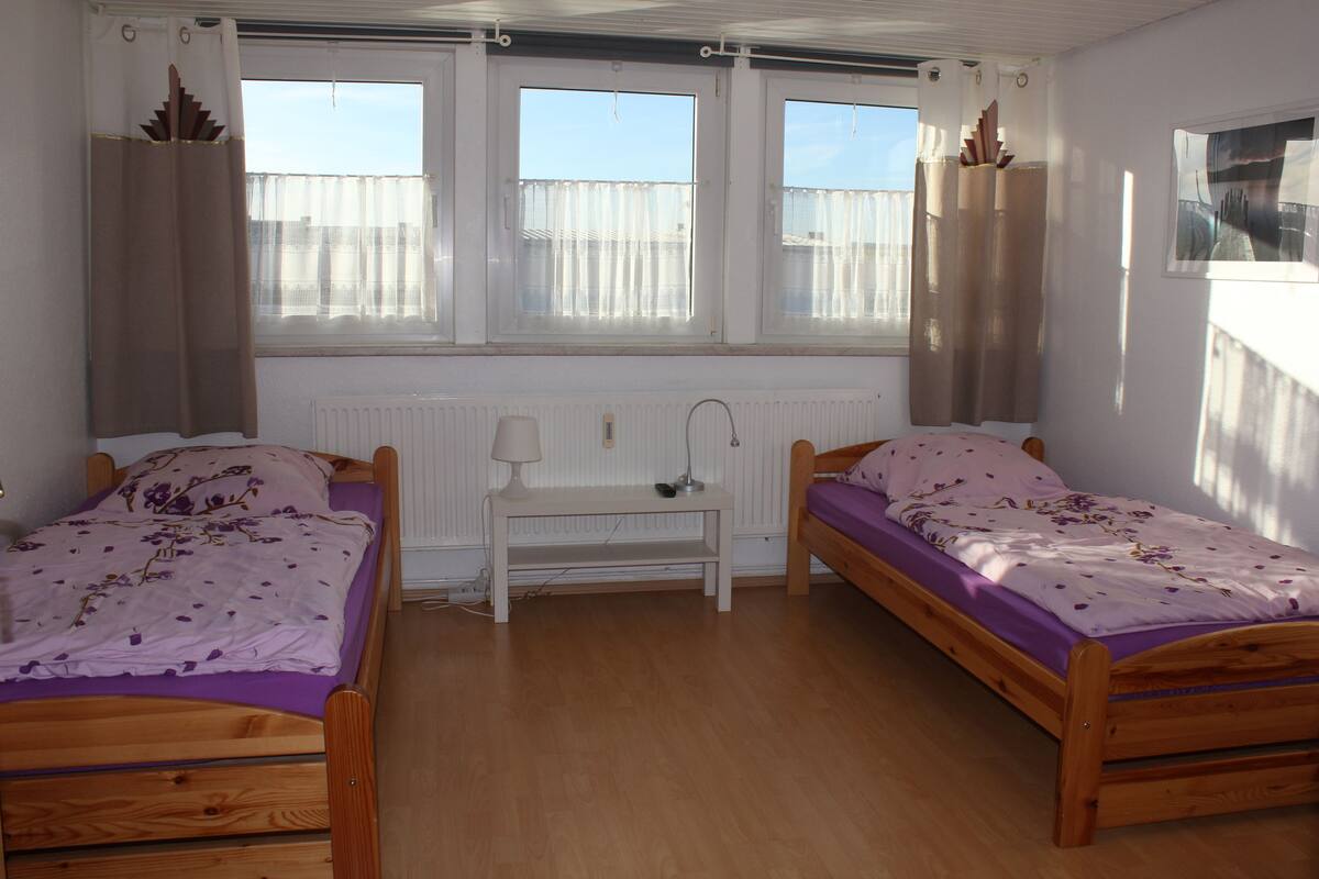Blackout curtains, soundproofing, free WiFi, individually decorated
