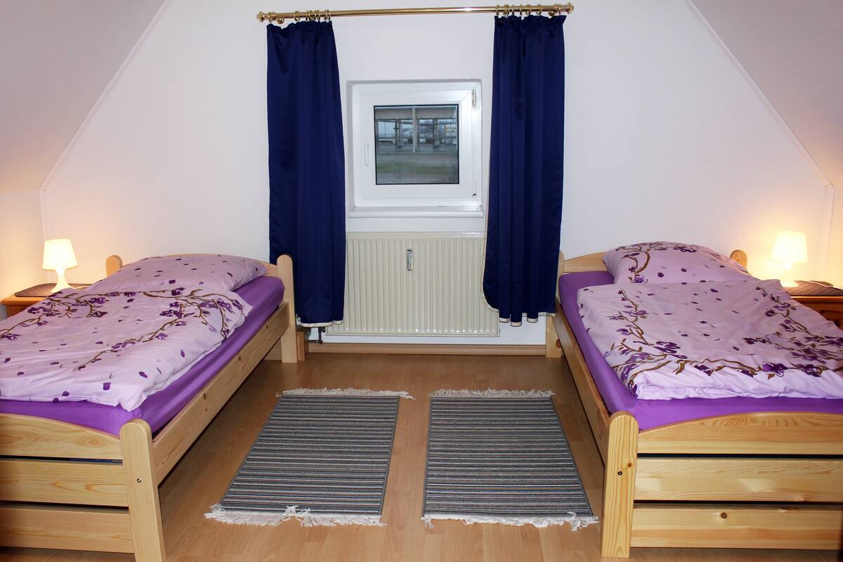 Blackout curtains, soundproofing, free WiFi, individually decorated