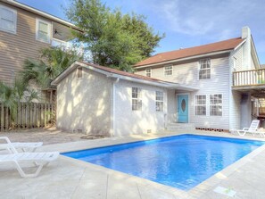 A heated pool