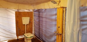 Douche, douche hydromassante, articles de toilette gratuits
