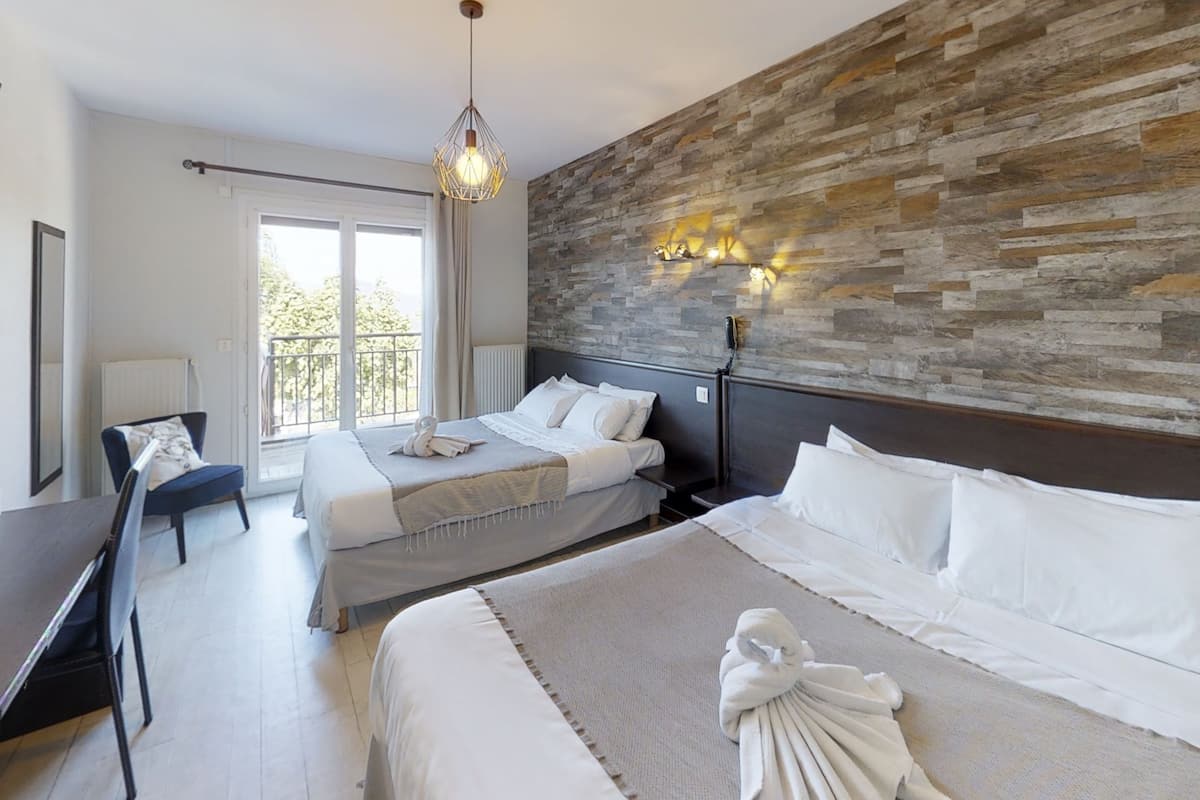 superior quadruple room, multiple beds, non smoking, lake view | minibar, desk, blackout curtains, soundproofing