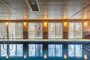 Indoor pool, a heated pool