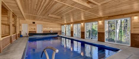 Indoor pool, a heated pool