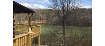 Secluded Log cabin overlooking the Maury River Outside of Lexington , Va