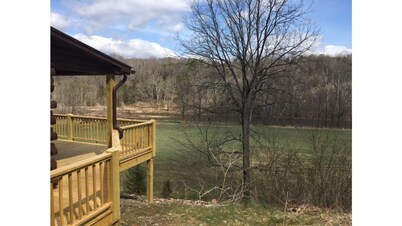 Secluded Log cabin overlooking the Maury River Outside of Lexington , Va