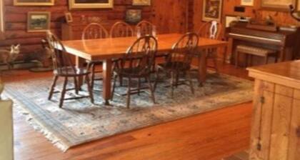 Secluded Log cabin overlooking the Maury River Outside of Lexington , Va