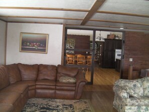 TV, DVD player, books