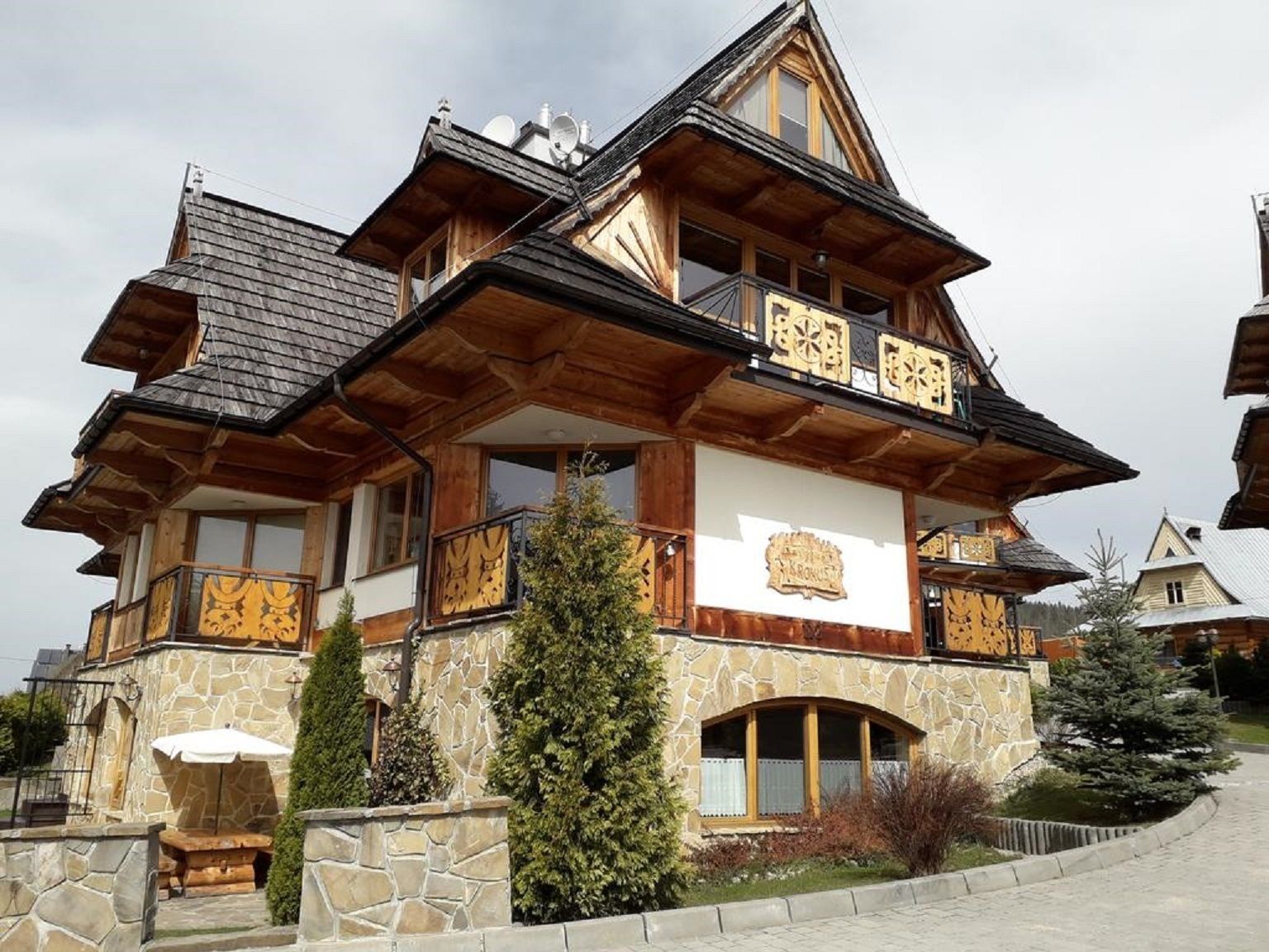 Façade de l’hébergement