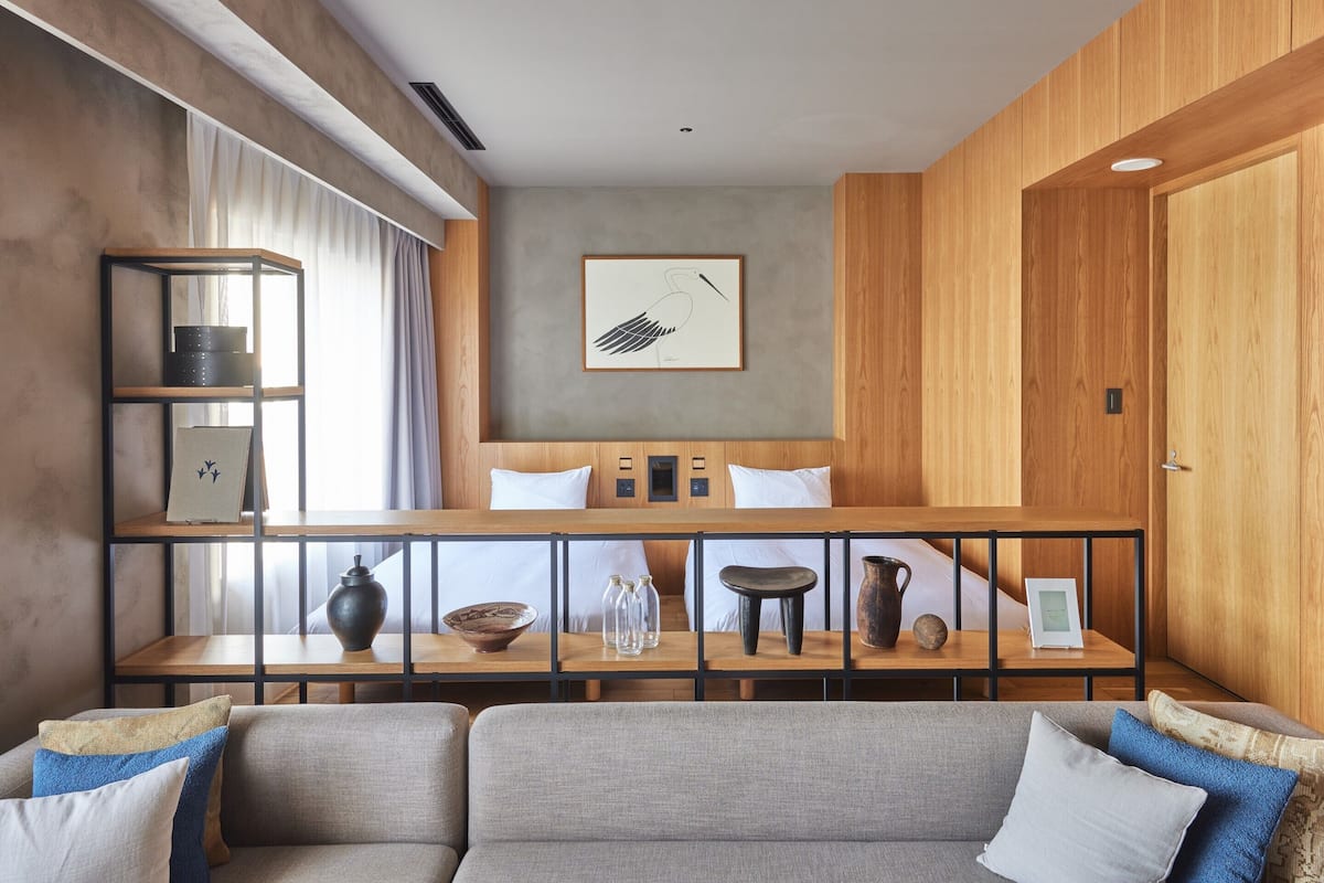 Kamer, niet-roken (MUJI ) (Type B) | 1 slaapkamer, een kluis op de kamer, verduisterende gordijnen