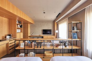 MUJI room type B [Non-Smoking] | In-room safe, blackout drapes, free WiFi, bed sheets - LIBER HOTEL OSAKA (Osaka)