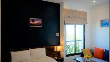 Deluxe Double Room, Non Smoking, City View | Minibar, desk, blackout drapes, free WiFi