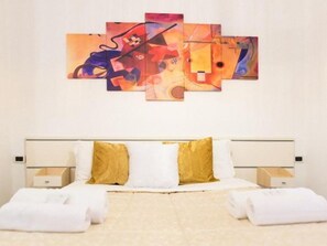 아파트, 퀸사이즈침대 1개 및 소파베드, 금연 | 다리미/다리미판, 유아용 침대, 무료 WiFi, 침대 시트