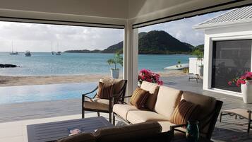 Luxury Villa, Multiple Beds, Non Smoking, Beach View | Terrace/patio