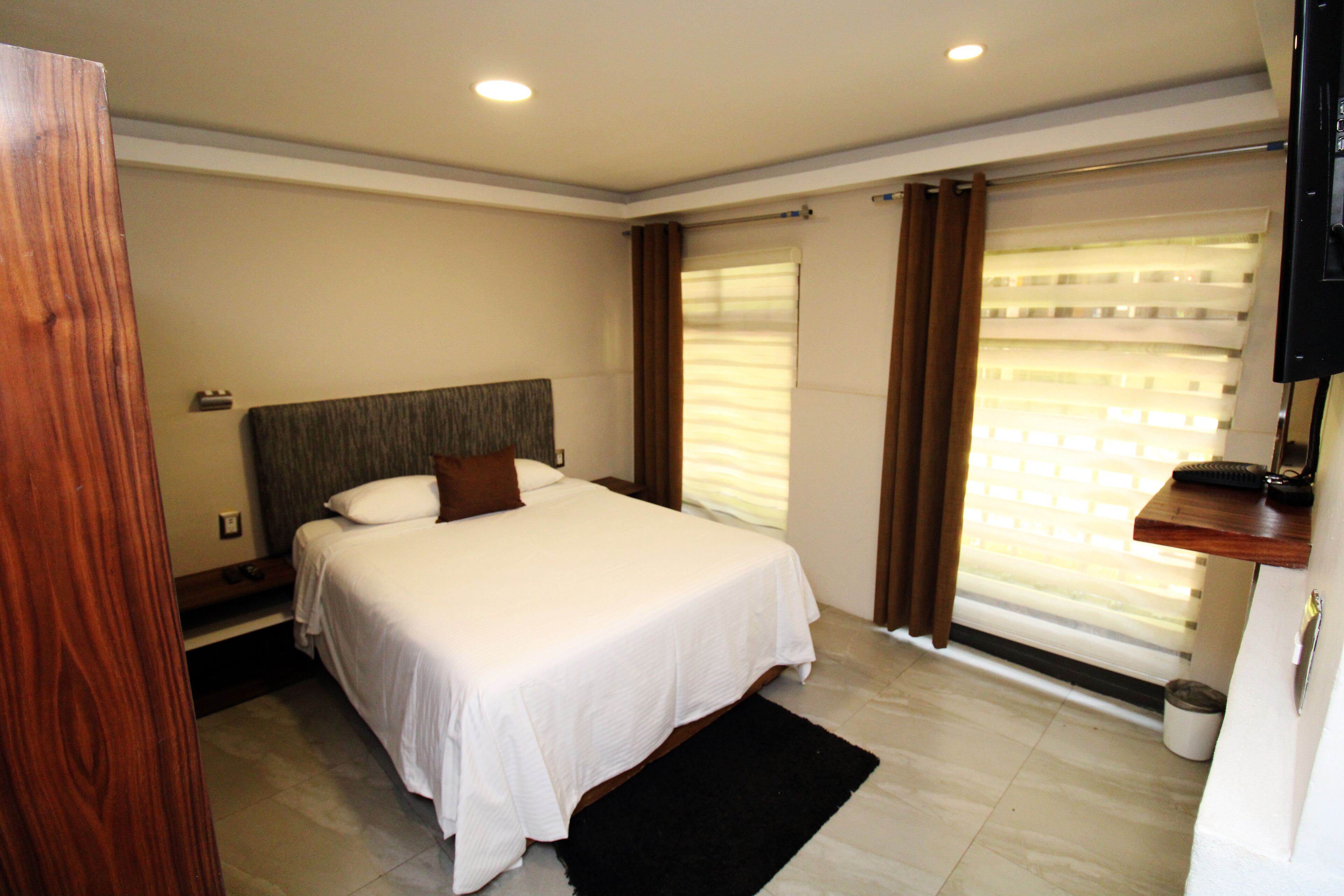 Executive Suite, 2 Double Beds, Non Smoking | Blackout drapes, soundproofing, iron/ironing board, free WiFi