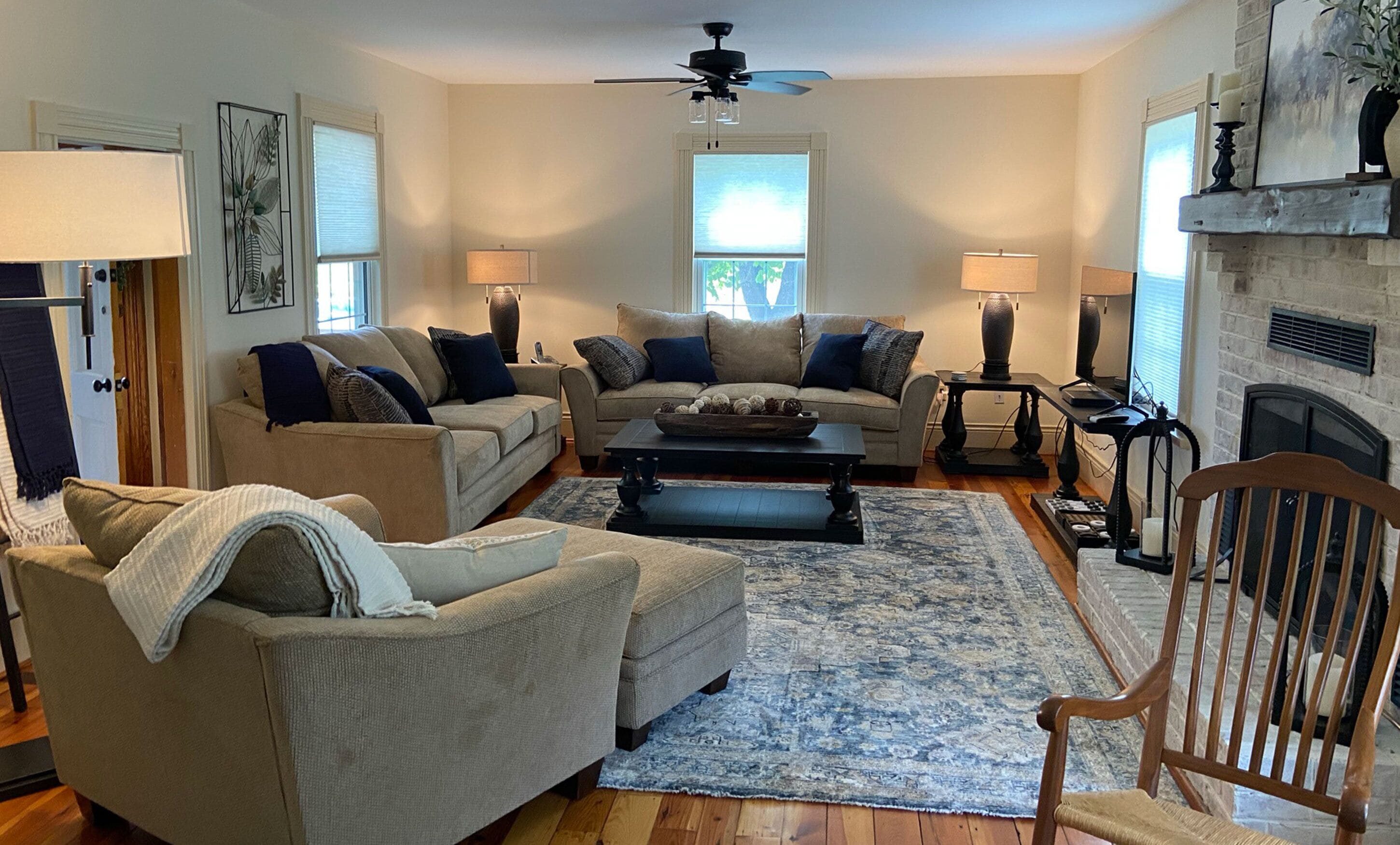 Honeysuckle Farm | Living area | 36-inch flat-screen TV with satellite channels, TV