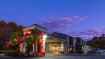 Front of property – evening/night