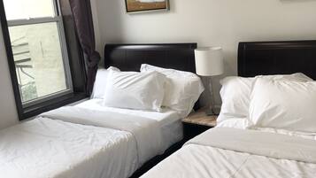 Deluxe Room, 2 Double Beds, Non Smoking, City View | Egyptian cotton sheets, premium bedding, individually decorated