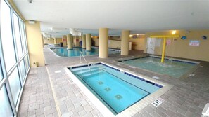 Indoor pool, outdoor pool - Beautiful 17th floor 2 bed, 2 bath oceanfront condo at the Grand Atlantic Resort (Myrtle Beach)