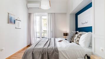 Appartement, 1 chambre | 1 chambre, bureau, espace de travail pour ordinateur portable