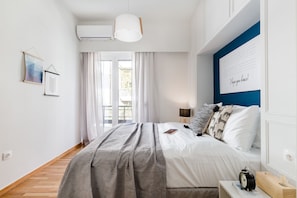 Căn hộ, 1 phòng ngủ | 1 phòng ngủ, bàn, khu vực làm việc phù hợp cho laptop, màn/rèm cản sáng