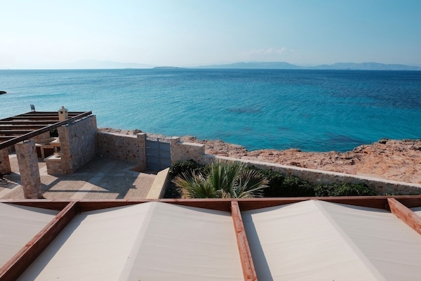 Sea view from  the villa. It is right by the sea