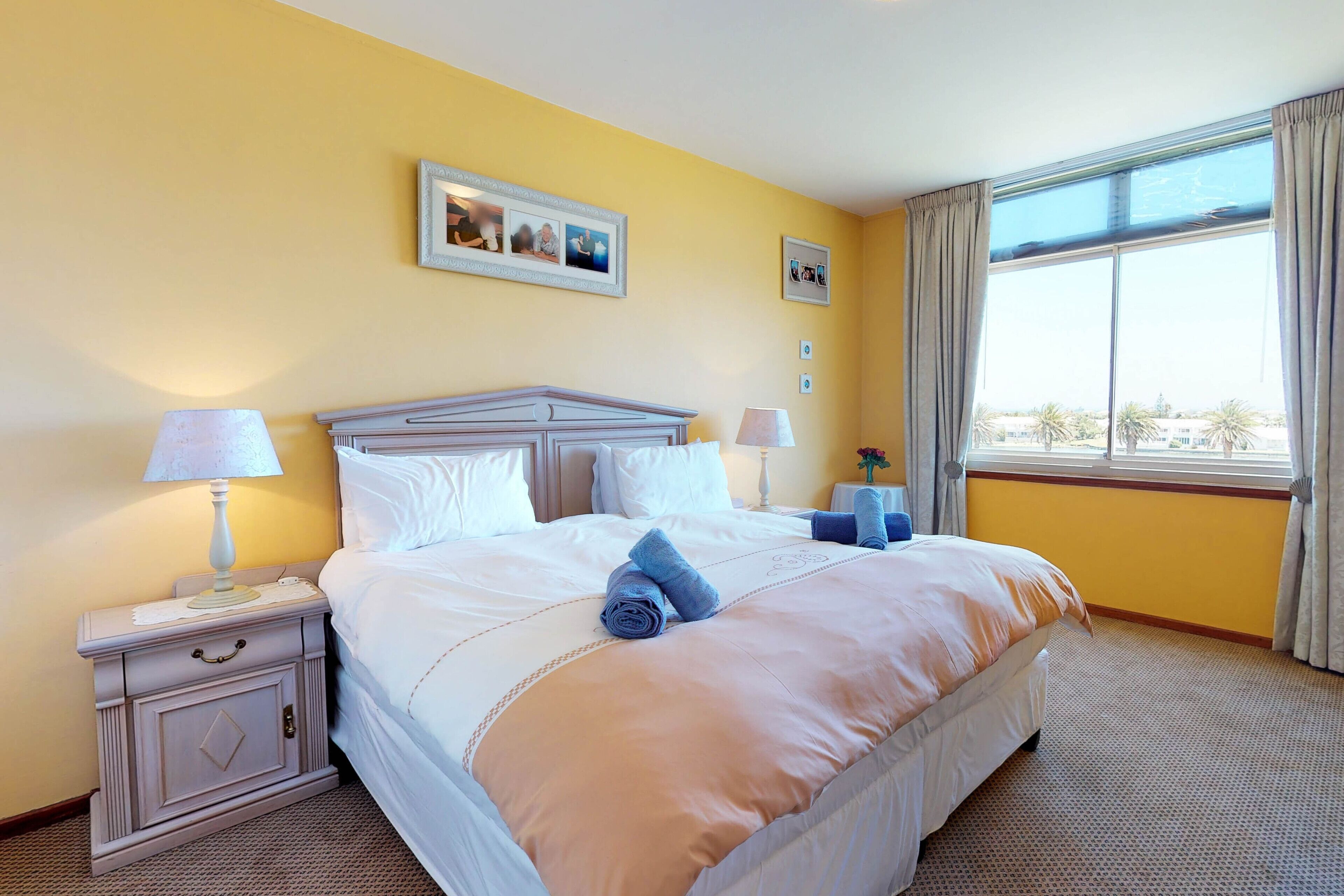 2 bedrooms, laptop workspace, blackout curtains, iron/ironing board