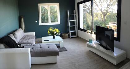 UUSI VILLA merinäköalalla, ranta ja kaupat 1,2 km, lemmikkieläimet sallittuja