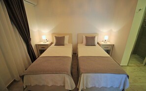 2 bedrooms, premium bedding, desk, iron/ironing board