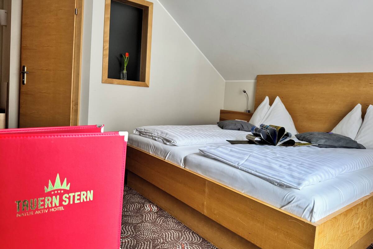 Classic Double Room, Mountain View | Peti besi dalam bilik, meja, langsir/tirai gelap terus 