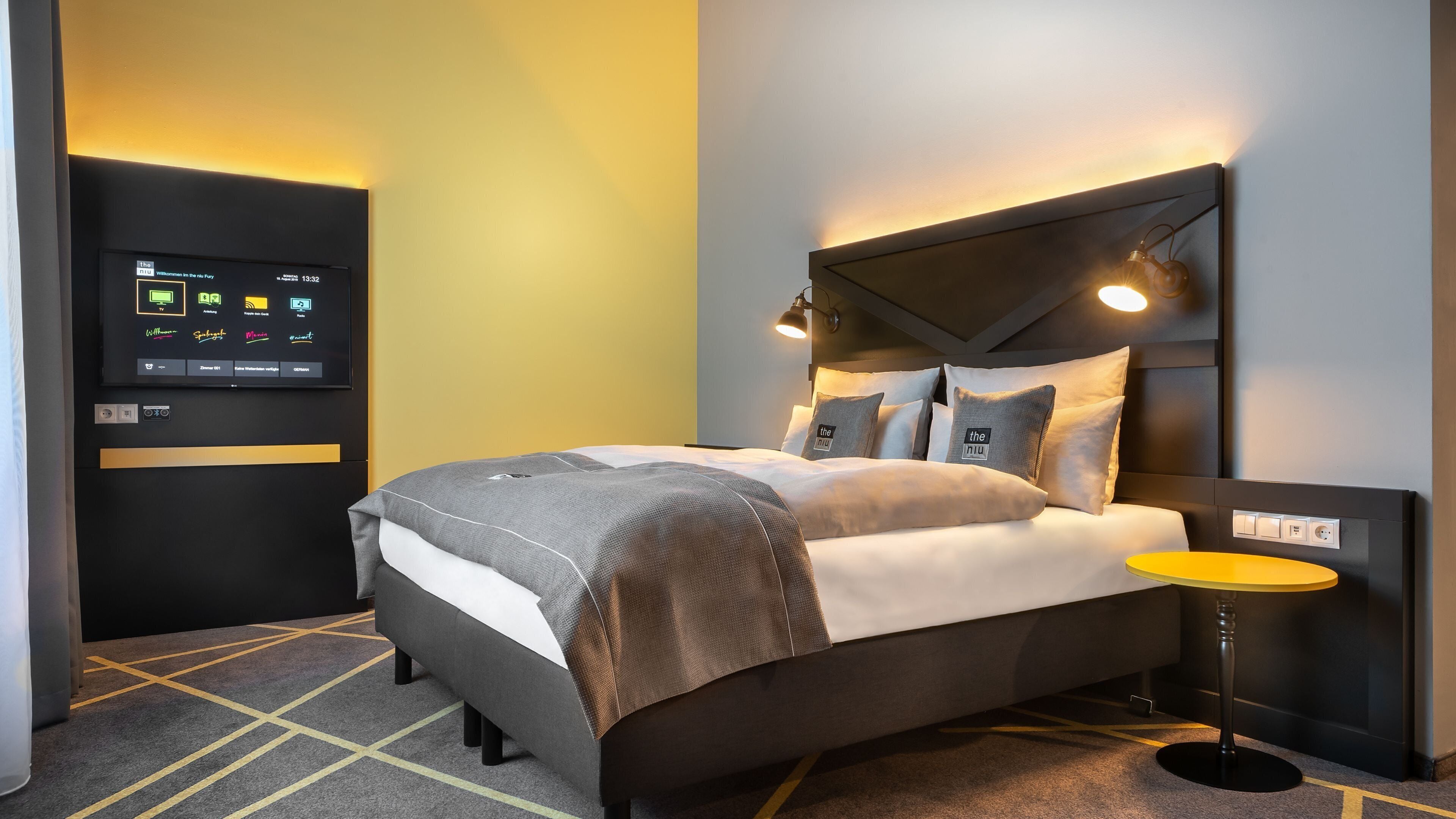 In-room safe, blackout drapes, soundproofing, cribs (free)