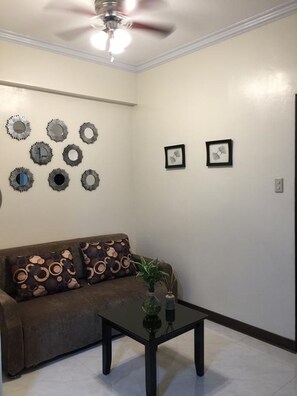 Comfort Apartment, 1 Bedroom | Living room - MCH Suites at Le Mirage De Malate (Manila)