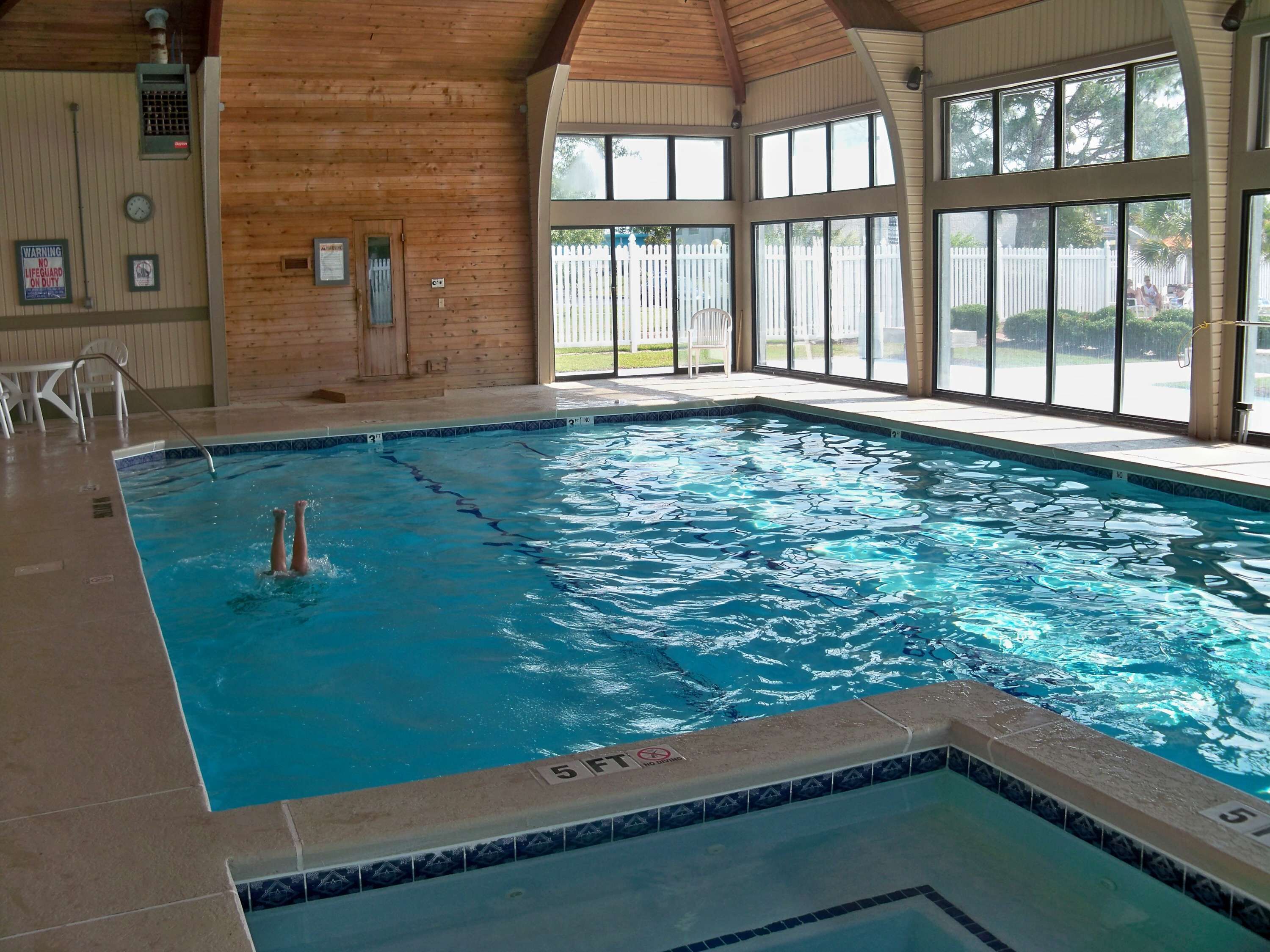 Piscine couverte, piscine chauffée