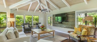 Spaziosa casa w / AC in master, 9 posti letto, passeggiata / escursione alla spiaggia