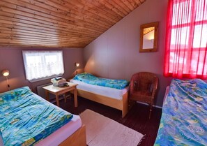Desk, blackout curtains, free WiFi, bed sheets