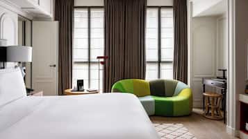 Premium bedding, minibar, in-room safe, laptop workspace
