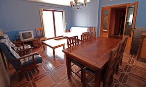 Apartment, 3 Bedrooms, Terrace | Living area | TV - El Rincón de Piedra Apartamentos Rurales (Enguidanos)