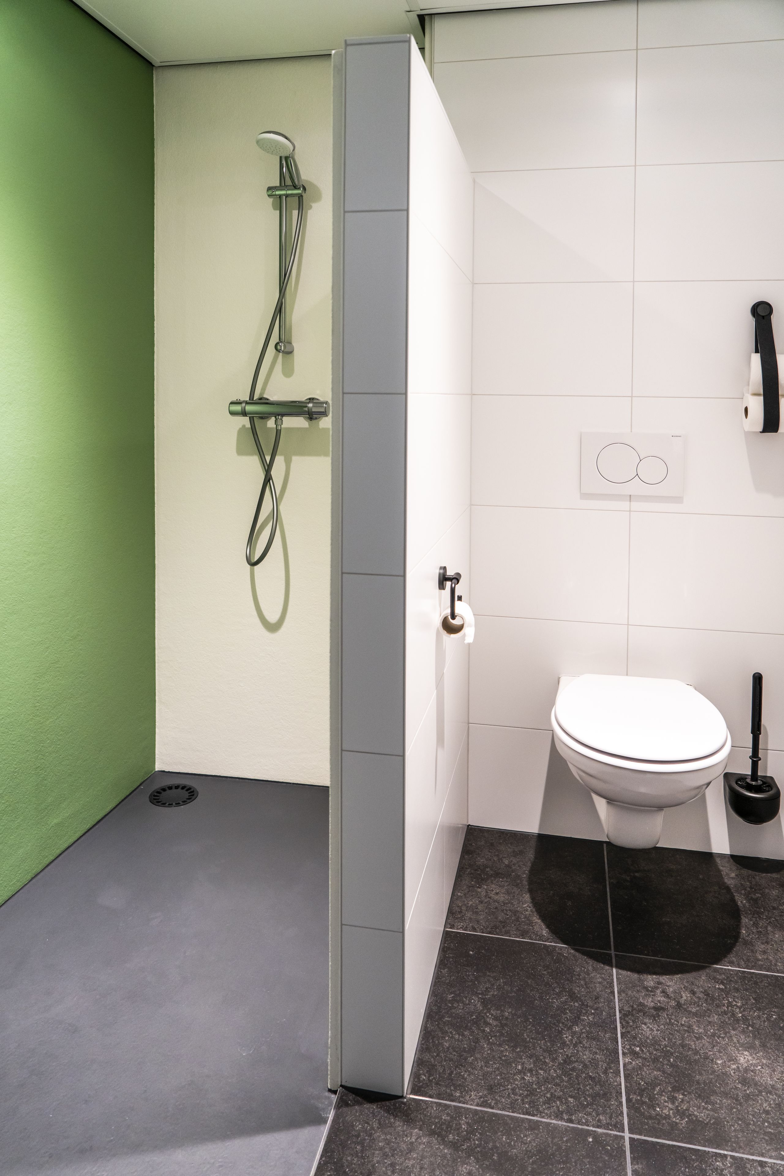 deluxe room | bathroom | shower, free toiletries, hair dryer, towels
